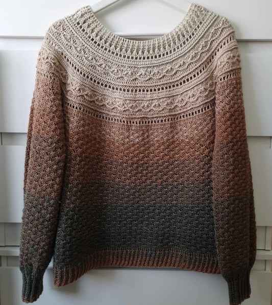 Crochet blouse/sweater called Perula